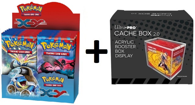MINT Pokemon XY1 X&Y Base Set Box PLUS Acrylic Ultra Pro Cache Box 2.0 Protector